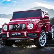 Детский электромобиль джип M 6236EBLRS-3 красный Mercedes автопокраска